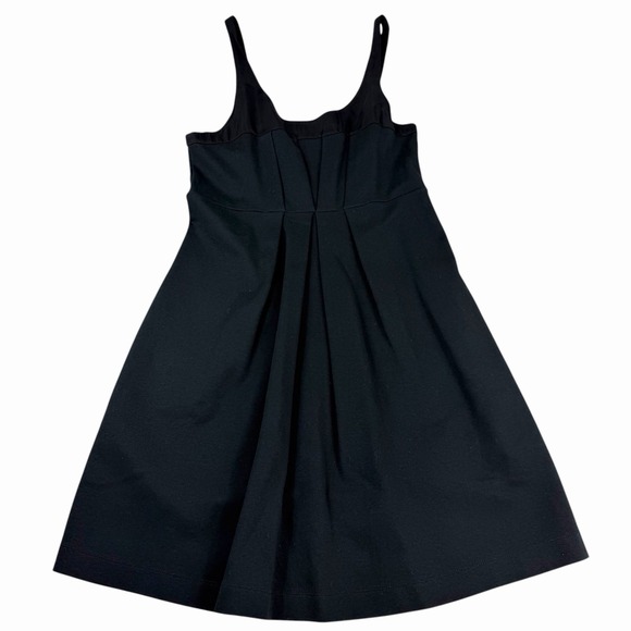 Theory Dresses & Skirts - Theory Sleeveless Dress Stretch Fit‎ & Flare Black Pleated Knee Length 8 Pockets